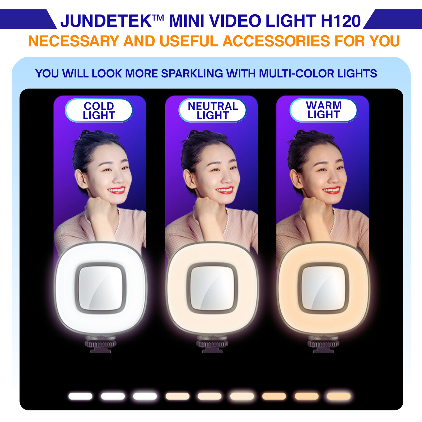 JUNDETEK™ Mini Video Fill-Light H120