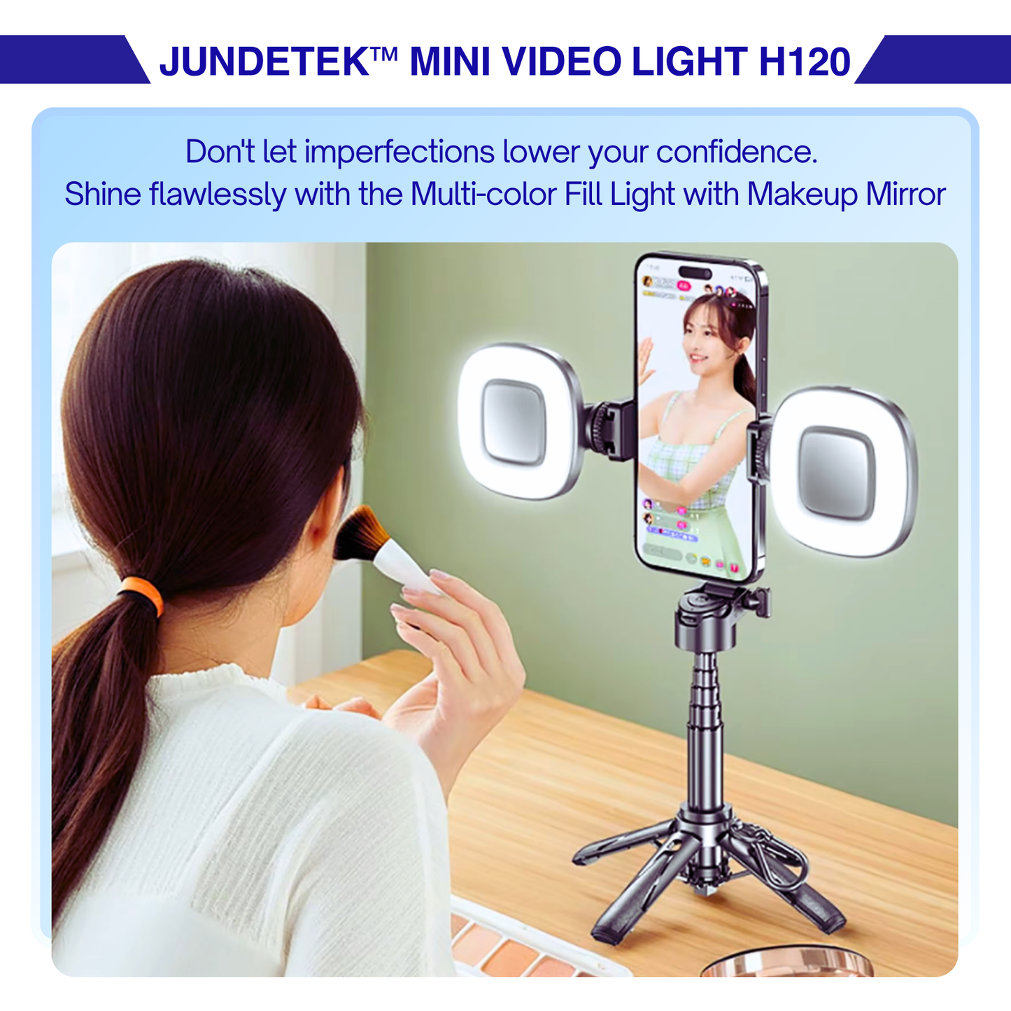 JUNDETEK™ Mini Video Fill-Light H120