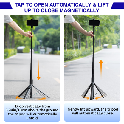 JUNDETEK™ Pocket360-X96 Auto-Open Tripod