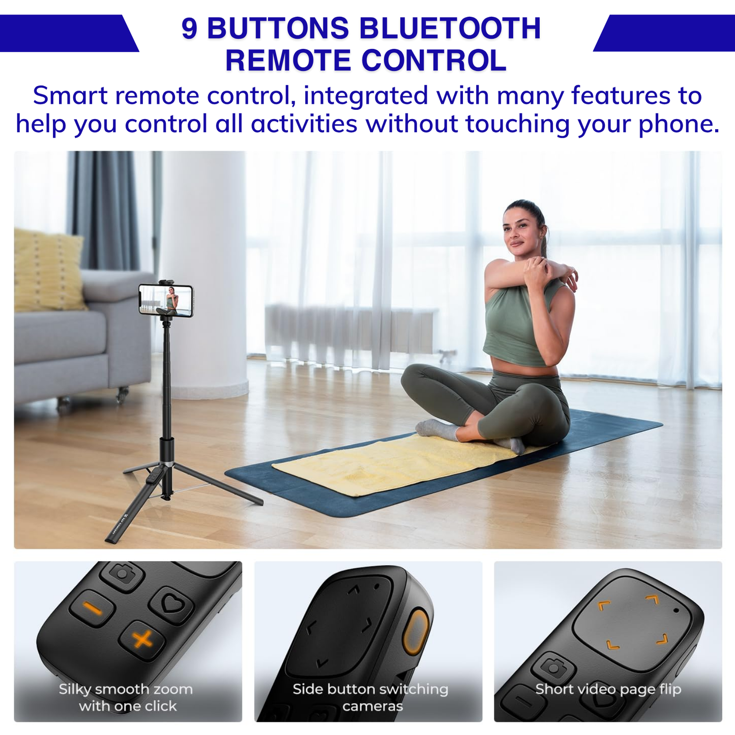 JUNDETEK™ Pocket360-X96 Auto-Open Tripod