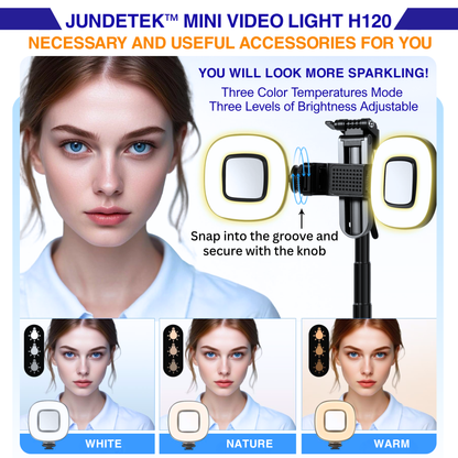 JUNDETEK™ Mini Video Fill-Light H120